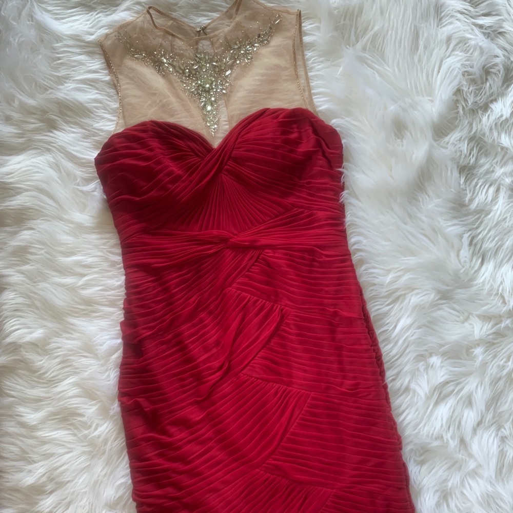 Maroon Adrianna Papell Size 6 Dress